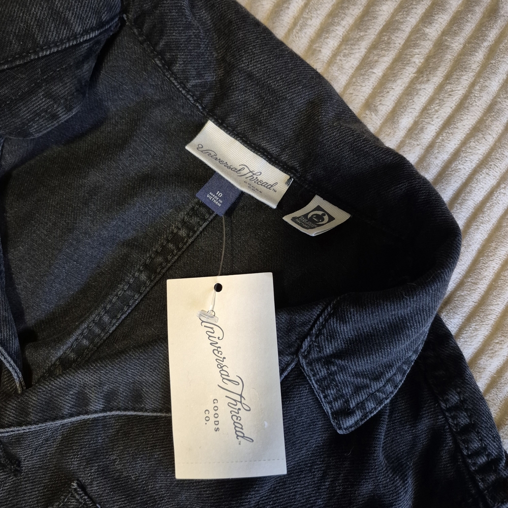 Universal Thread Black Denim Jumpsuit - Picture 5 of 6